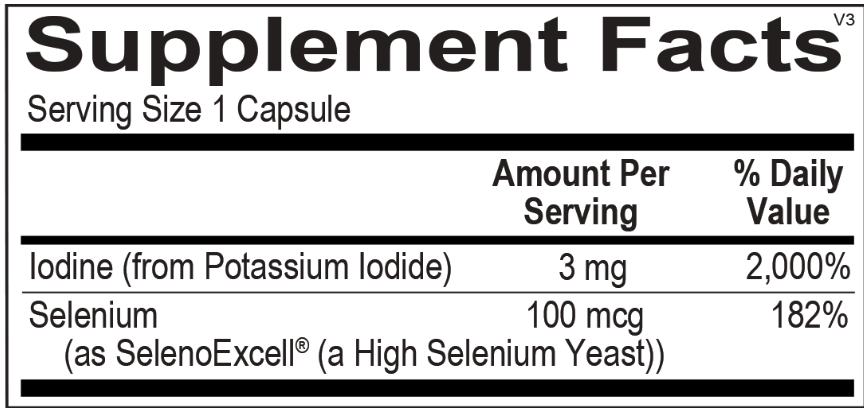 SelenoIodine Ingredients