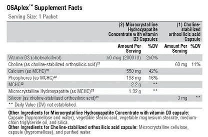 OSAplex Ingredients 