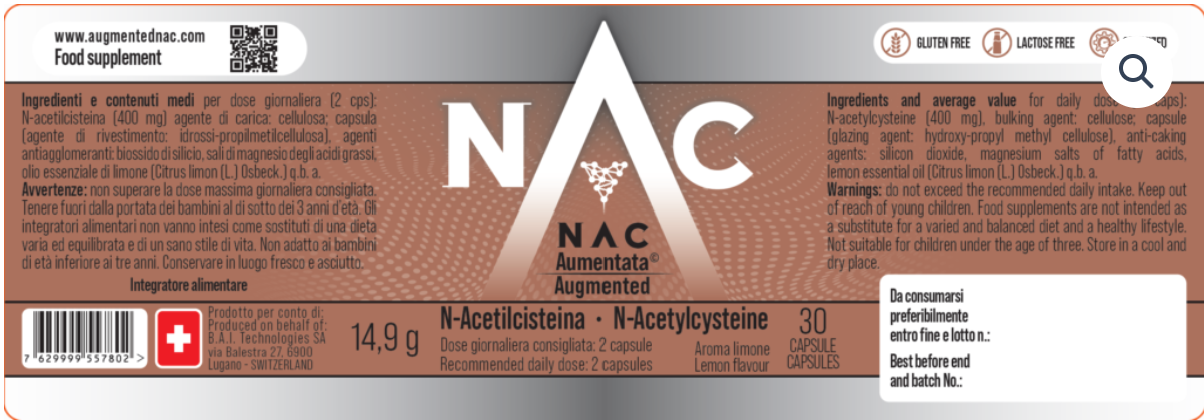 Augmented NAC Ingredients 