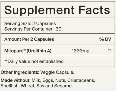 Cellular Longevity Pro (Mitopure Urolithin A 1000 mg)