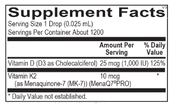 Liquid Vitamin D3 with K2