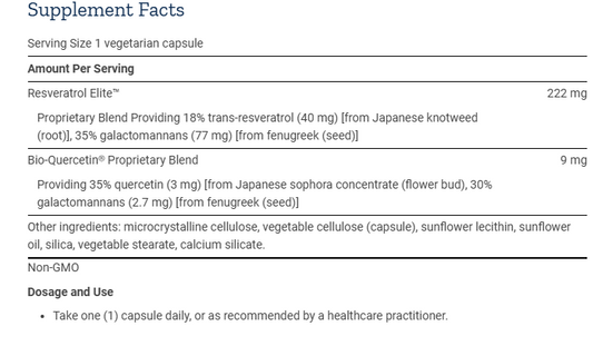 Optimized Resveratrol Elite