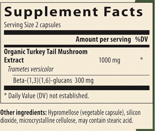 Turkey Tail Mushroom Extract Capsules
